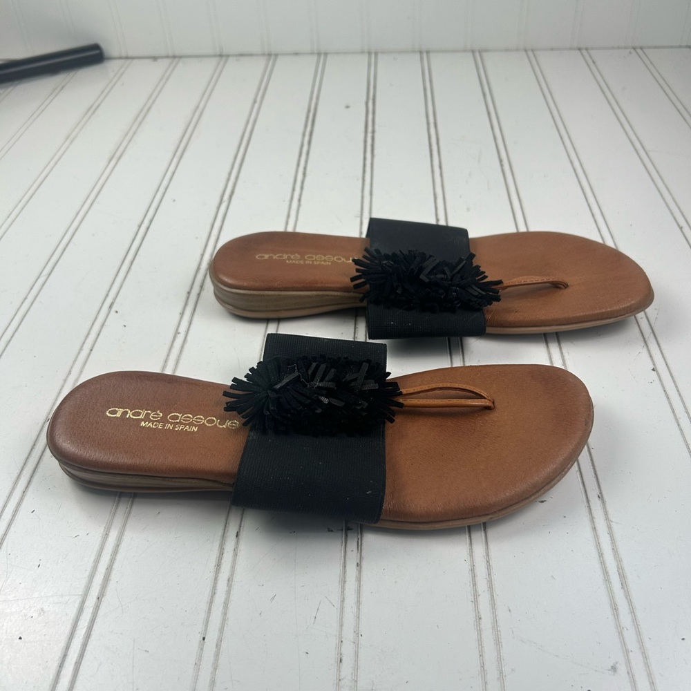 Andrรจ Assous Novalee Neutral Featherweights Sandals Womenโs Size 6-6.5 $20 - Picture 4 of 9
